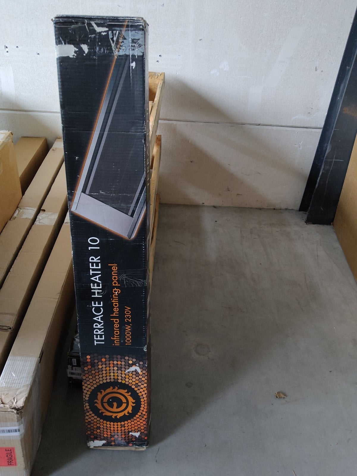 Zweite Wahl - Infrarot-Terrassenheizstrahler Ecosun 1000 - 1.500 Watt - Infrarot-Terrassenheizstrahler Ecosun 1.000 Watt