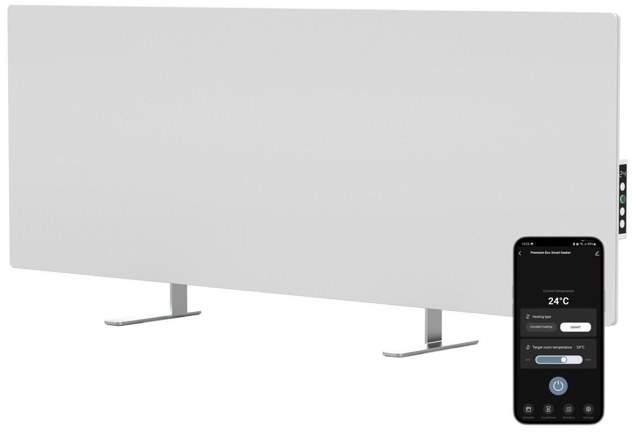 Zweite Wahl - AENO GH4S intelligentes Infrarot-Heizpaneel WiFi - 700 Watt - Schwarz