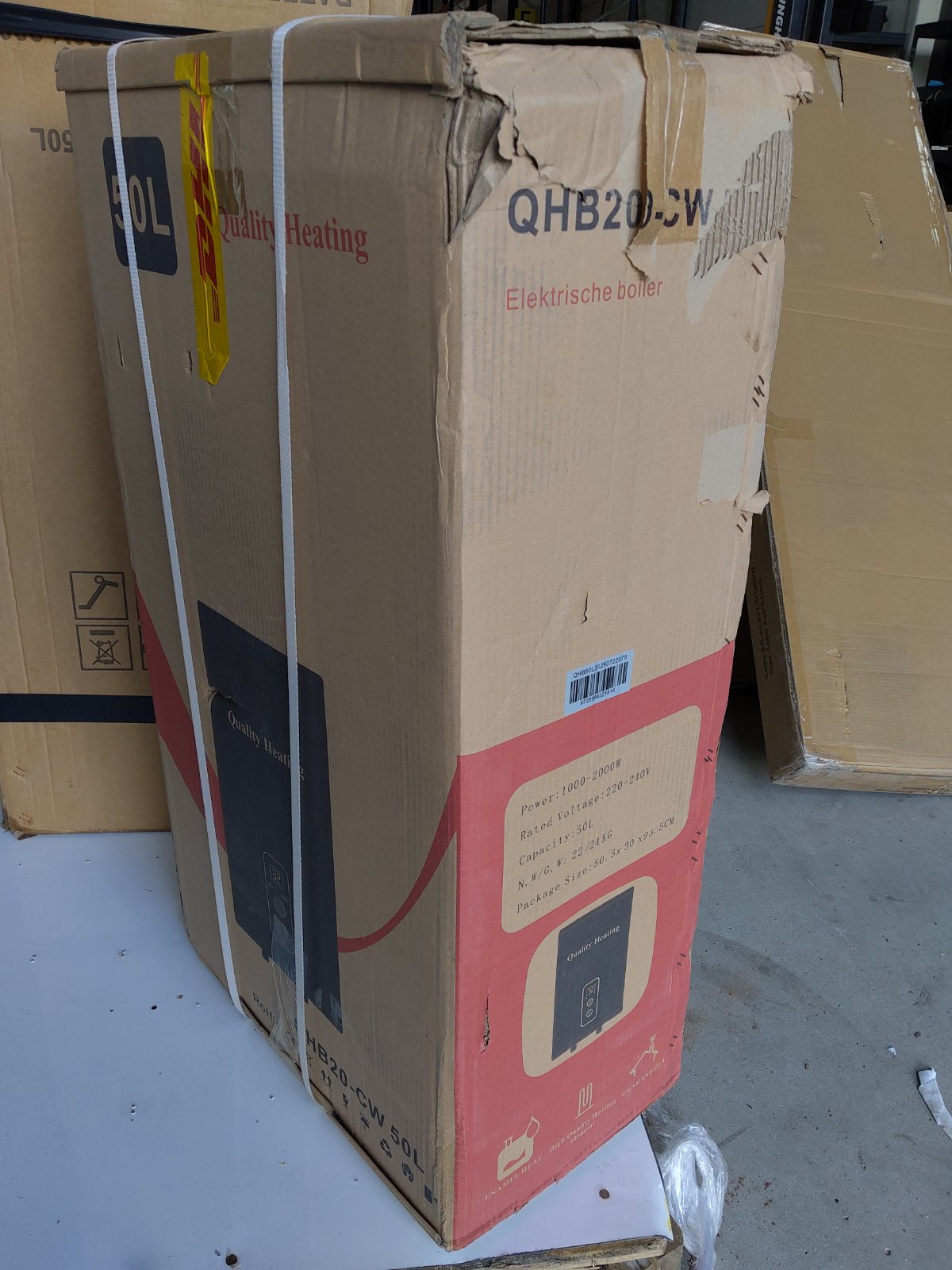 Zweite Wahl - 50 Liter QH Dual-Elektro-Warmwasserspeicher mit digitaler Bedienung - Standard