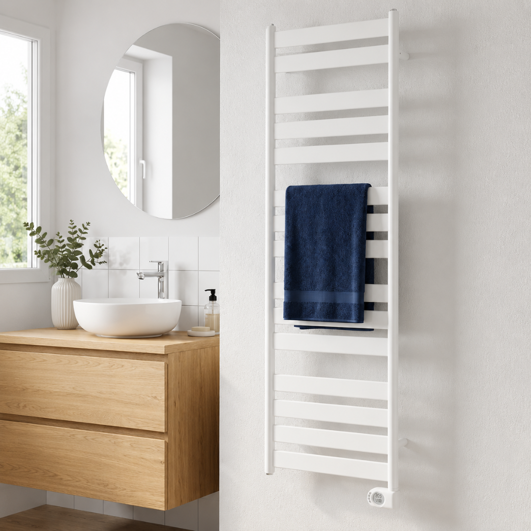 Adax Wave elektrischer Handtuchheizkörper 300 - 750 Watt Weiß