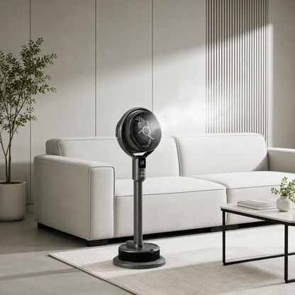 Nebelventilator mit Fernbedienung, Timer und Luftbefeuchter