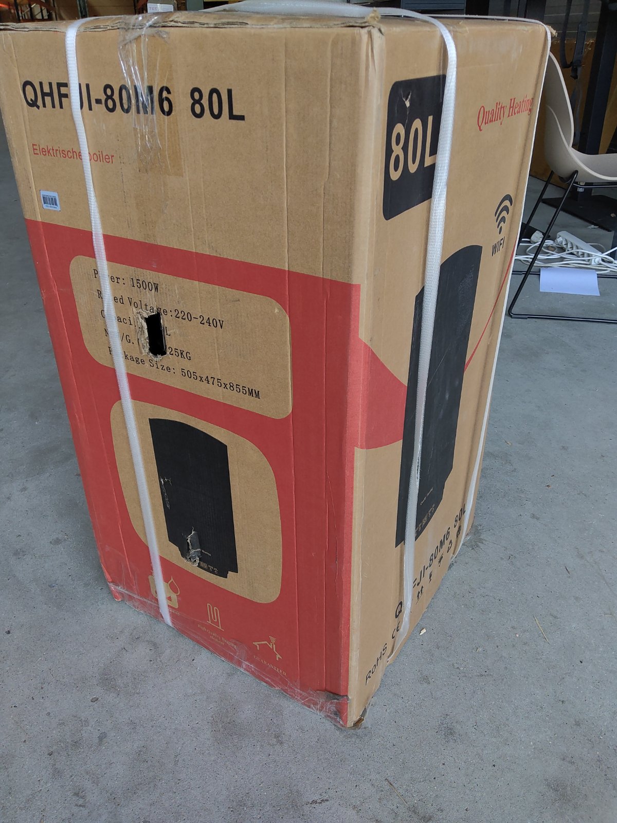 Zweite Wahl - 80 Liter Performance V2 QH Wifi Dual Elektro-Warmwasserspeicher mit digitaler Bedienung - 80 Liter