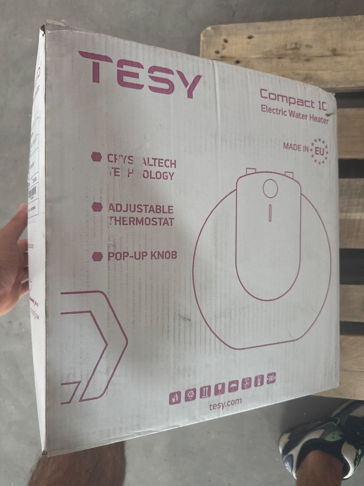 Zweite Wahl - Elektrischer UP-Warmwasserspeicher 10 Liter (Tesy) - Standard