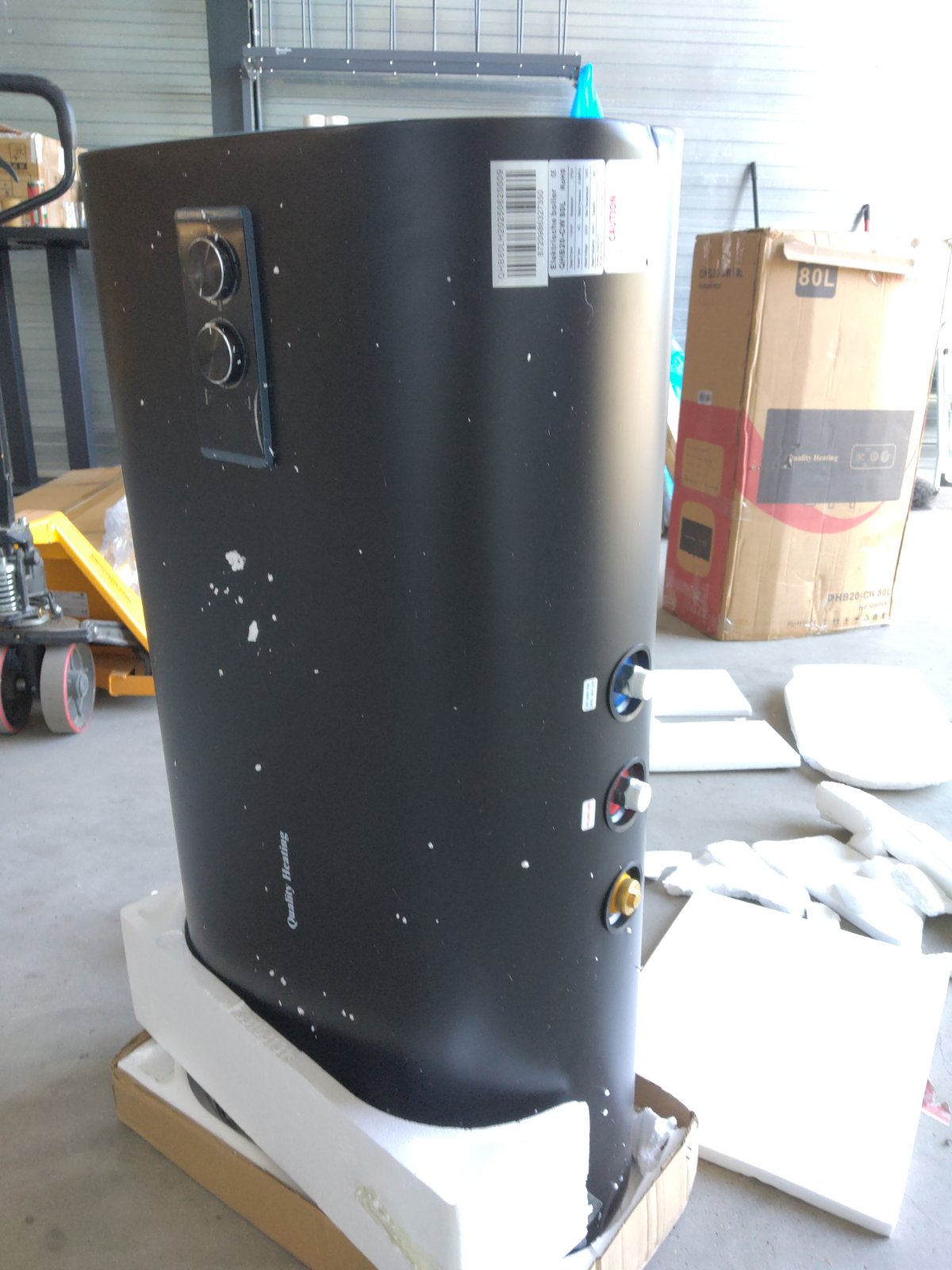 Zweite Wahl - 80 Liter QH Dual horizontal Elektro-Warmwasserspeicher mit digitaler Bedienung - 80 Liter QH Dual horizontal Elektro-Warmwasserspeicher mit digitaler Bedienung