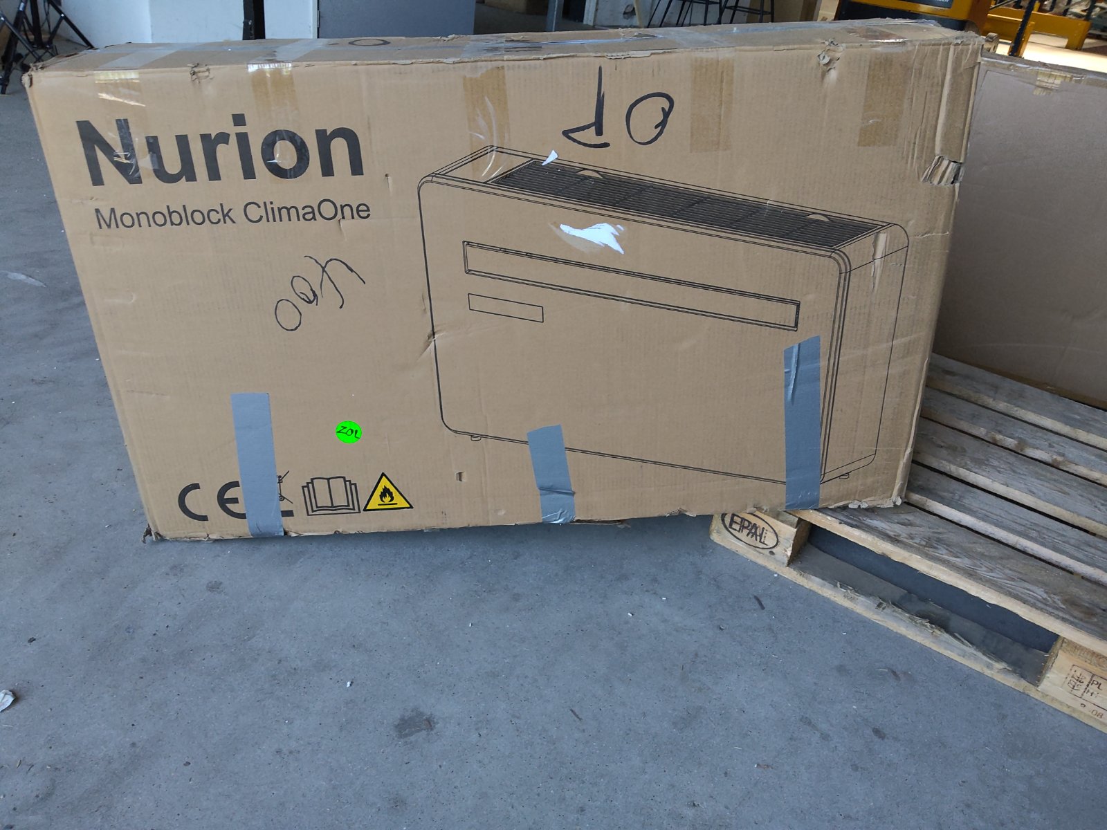 Zweite Wahl - Nurion Klimaanlage Monoblock 10.000 BTU, Kühlen und Heizen - Standard