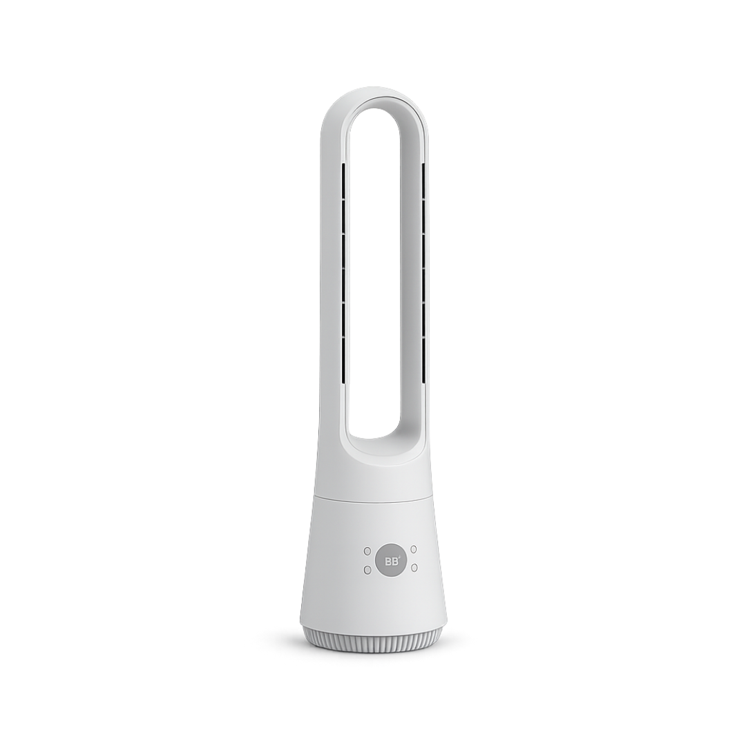 Design-Ventilator mit Fernbedienung, Timer und Aromafunktion