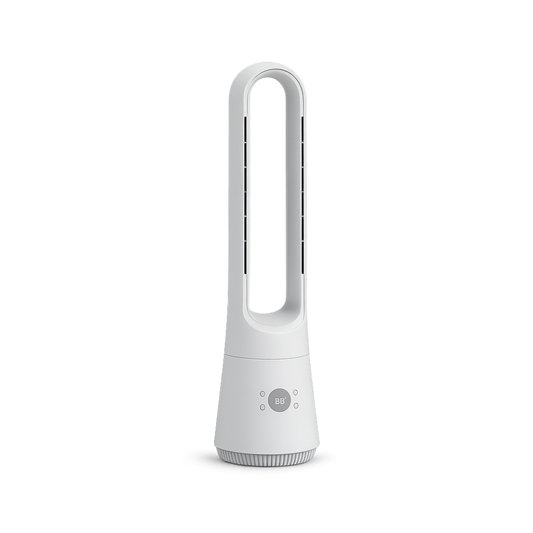 Design-Ventilator mit Fernbedienung, Timer und Aromafunktion