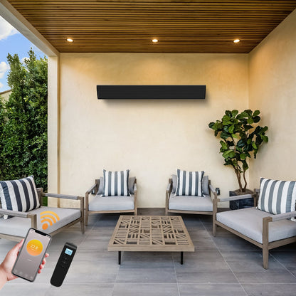 Infrarot-Terrassenheizstrahler Fireside Friend mit WLAN und Thermostat