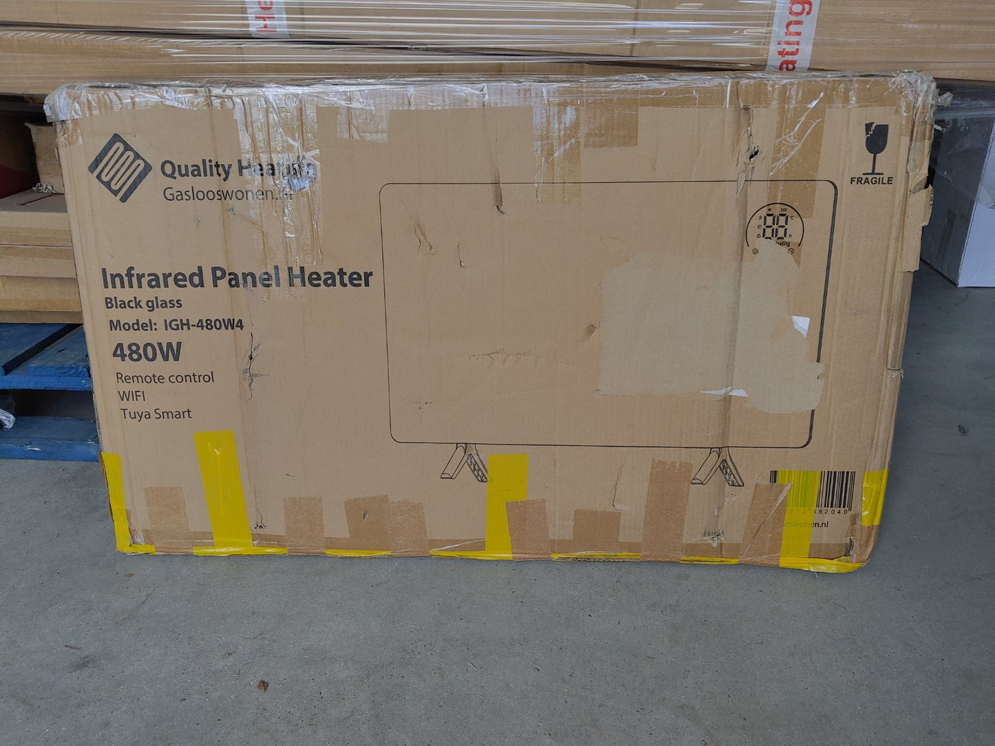 Zweite Wahl - QH-GD Elegant Serie verschiebbares Infrarotpaneel - 450 Watt 50 x 90 cm