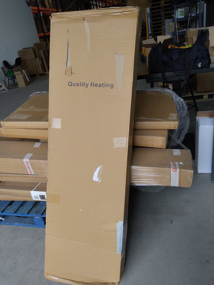 Zweite Wahl - Quality Heating vertikaler Heizer Civetta weiß - Weiß