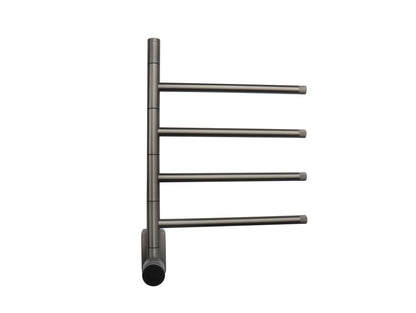 Zweite Wahl - Elektrischer Handtuchheizkörper Gun-Metal-Optik mit Thermostat - Gun metal