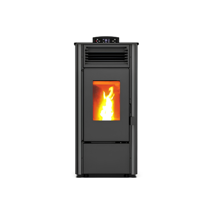 Pelletofen - 7,7 kW, 70-80 m², 5 Stufen, Timer, KM0805A, Schwarz