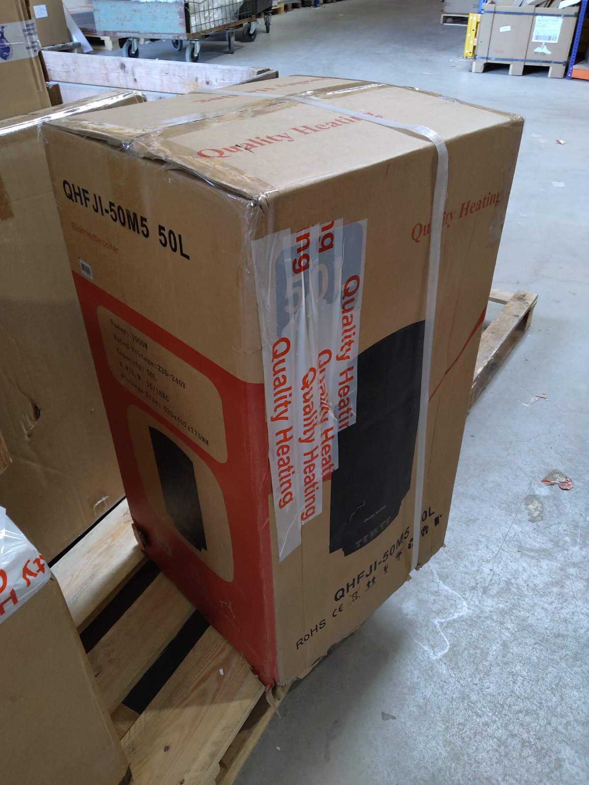 Zweite Wahl - 50 Liter QH V2 Dual Tank Elektro-Warmwasserspeicher mit digitaler Bedienung - 50 Liter