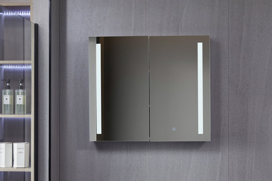 Zweite Wahl - Spiegelschrank mit LED-Beleuchtung 80 (b) x 70 cm (h) - Default
