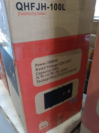 Zweite Wahl - 100 Liter QH Dual Bodenmontage Elektro-Warmwasserspeicher mit digitaler Bedienung - 100Liter