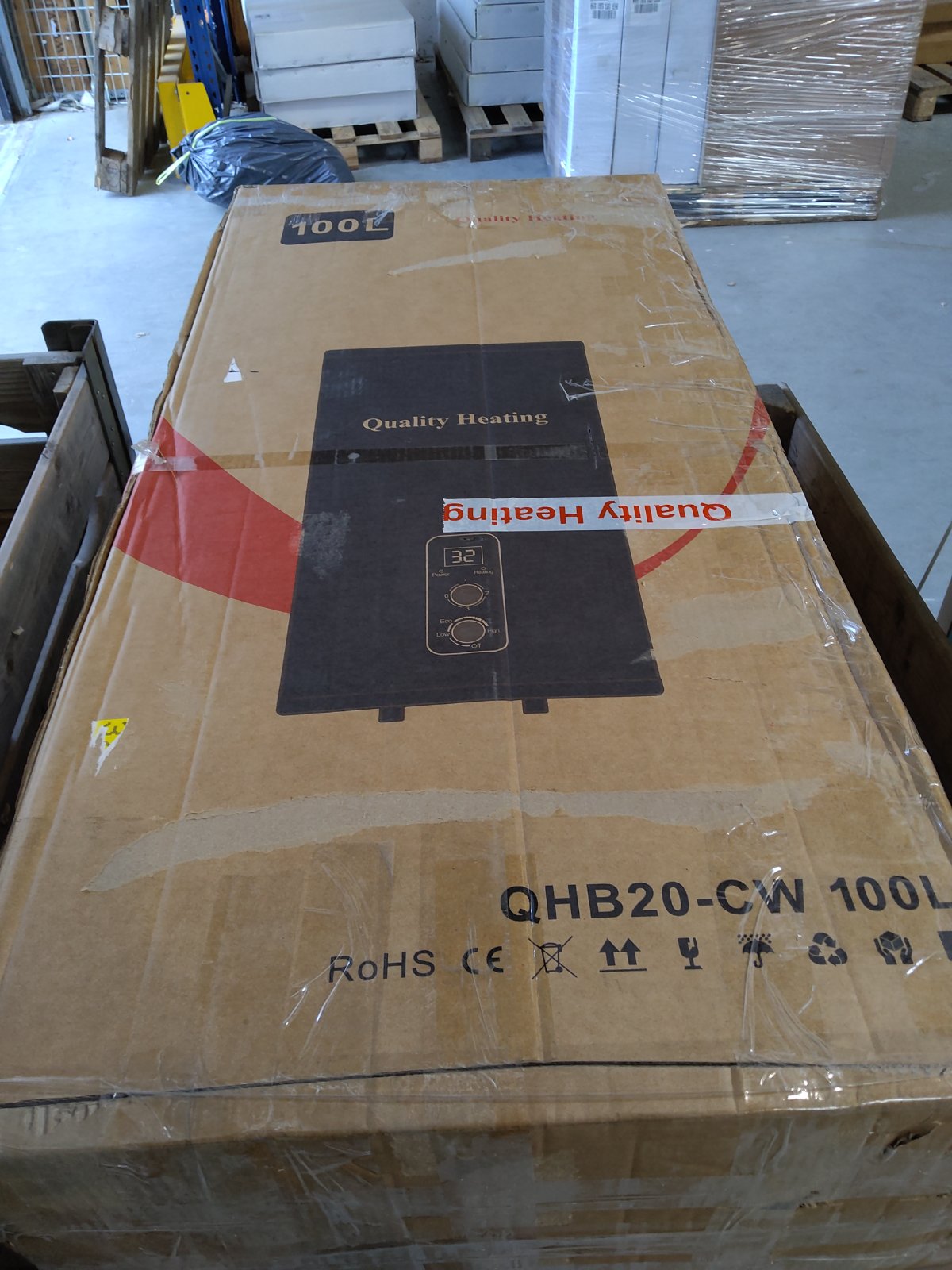 Zweite Wahl - 100 Liter QH Dual Elektro-Warmwasserspeicher mit mechanischer Bedienung - Default