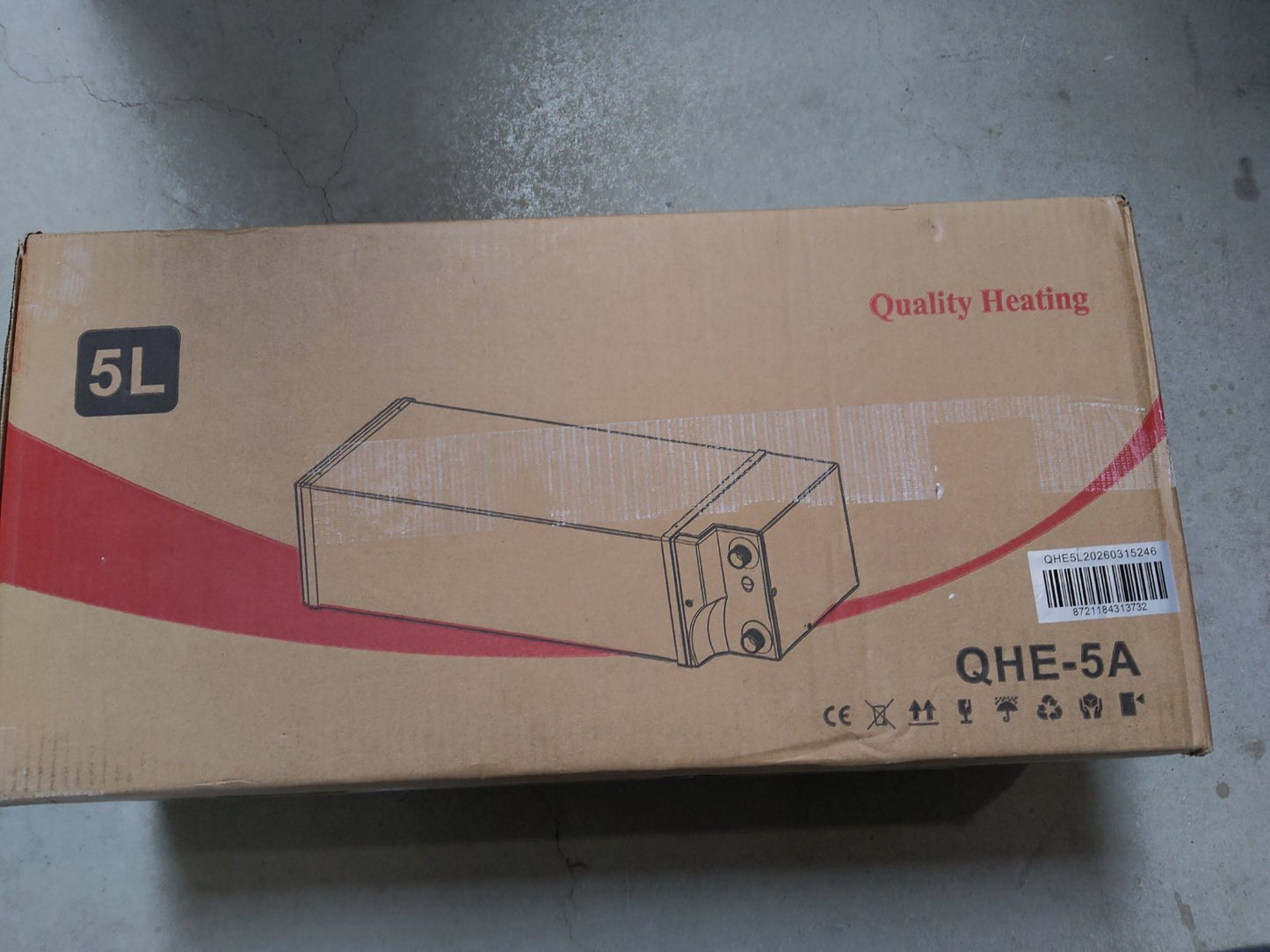 Tweedekans - Plintboiler keukenboiler 5 Liter 2000Watt rvs QH-line - Default