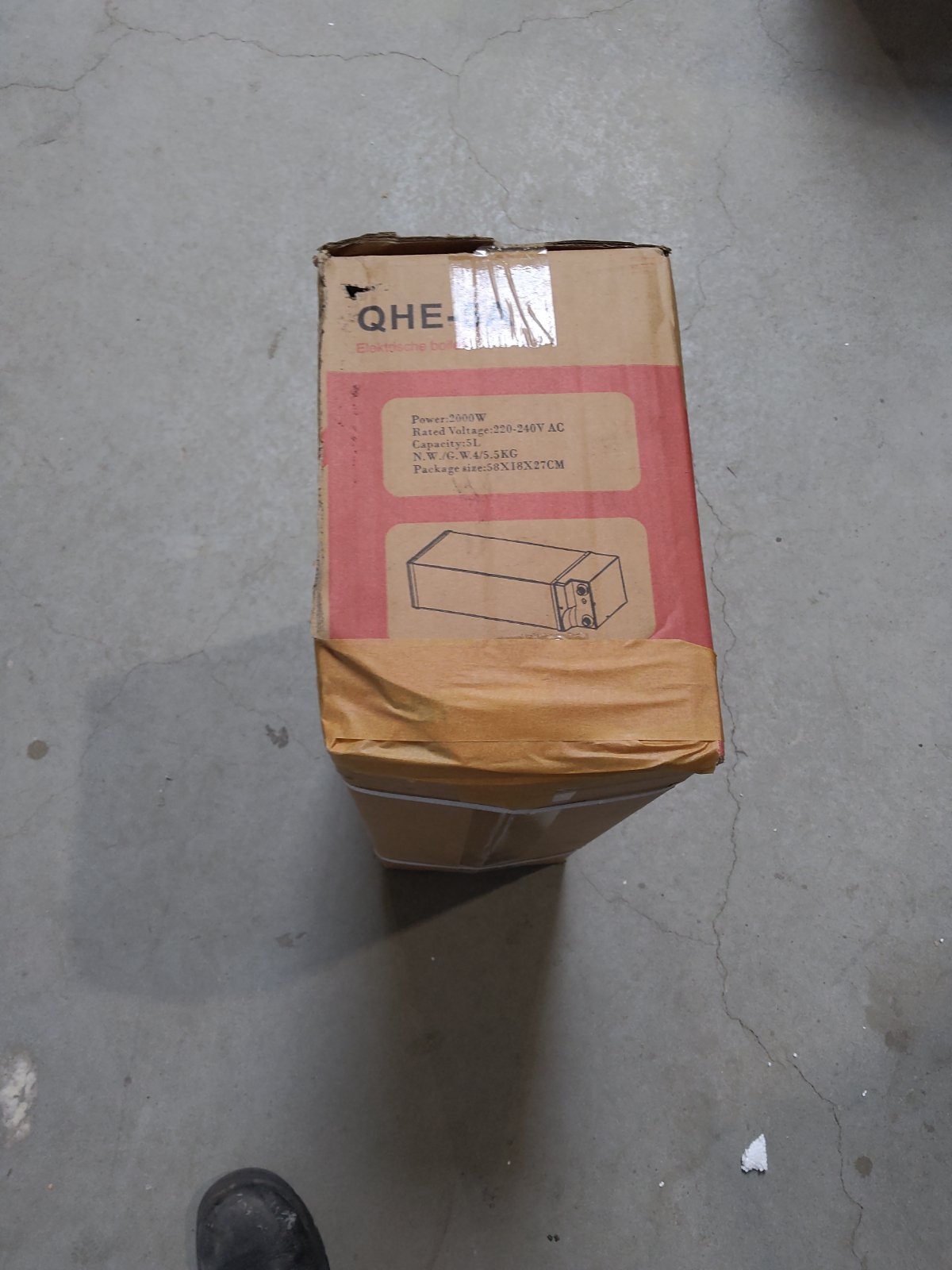 Tweedekans - Plintboiler keukenboiler 5 Liter 2000Watt rvs QH-line - Default