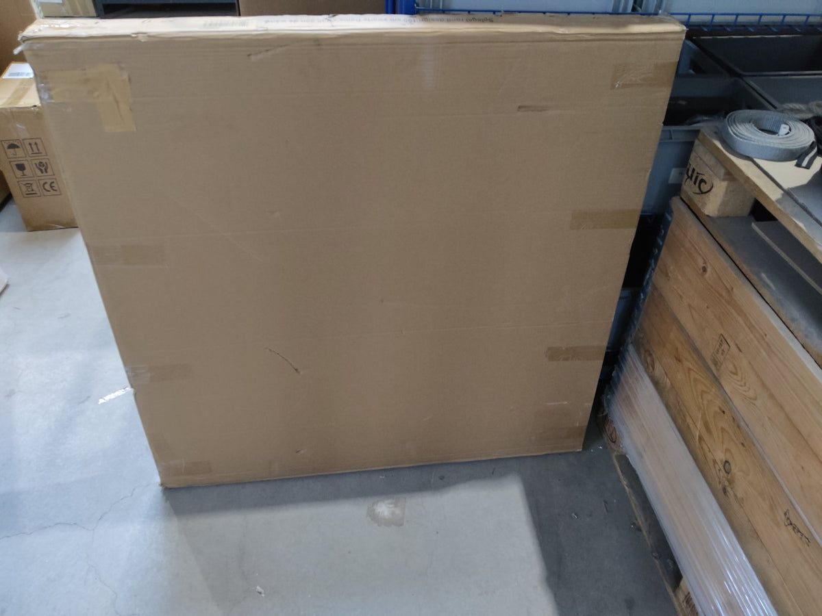 Tweedekans - Spiegel rond 100 cm met zwart frame - Default