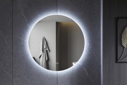 Tweedekans - Spiegel rond 60 cm frameloos, rondom led verlichting en anti condens - Default