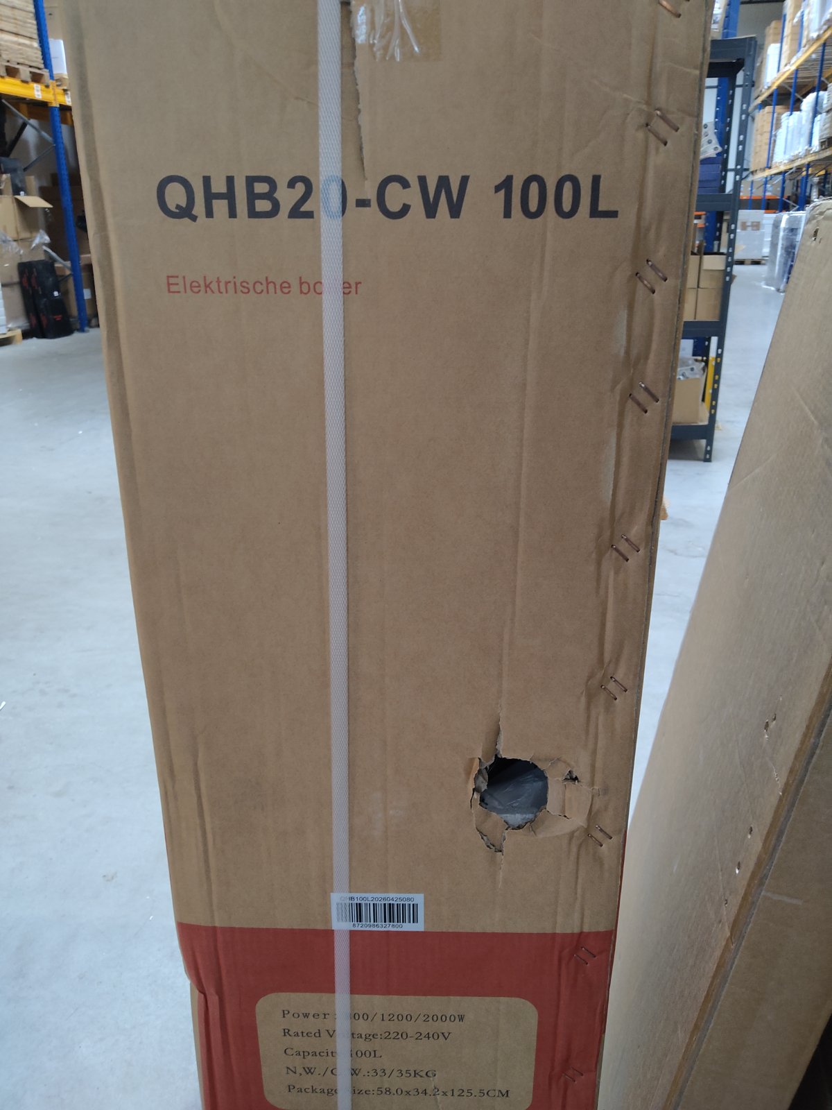 Tweedekans - 100 Liter QH dual elektrische boiler met mechanische bediening - Default
