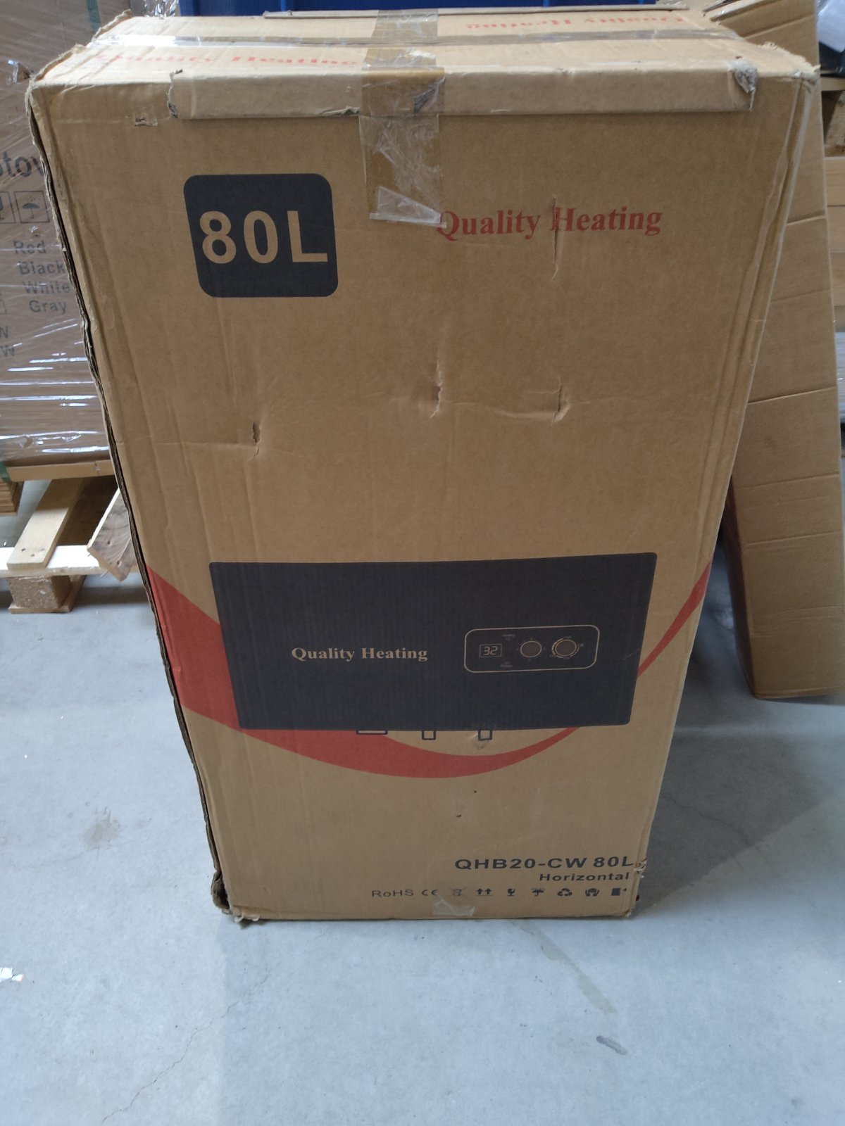 Tweedekans - 80 Liter QH dual horizontaal elektrische boiler met digitale bediening - 80 Liter QH dual horizontaal elektrische boiler met digitale bediening