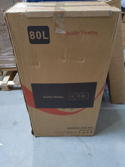 Tweedekans - 80 Liter QH dual horizontaal elektrische boiler met digitale bediening - 80 Liter QH dual horizontaal elektrische boiler met digitale bediening