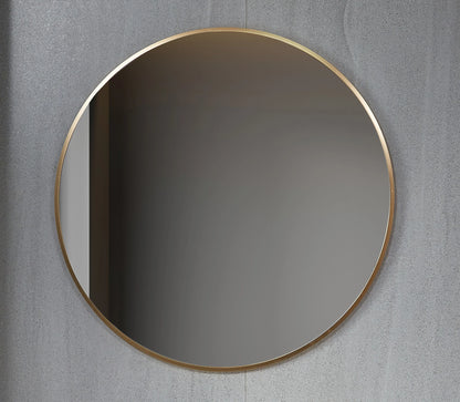 Tweedekans - Spiegel rond 80 cm met koperen frame - Default