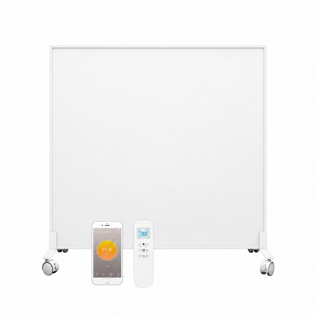 QH-OR Serie tragbares Infrarotpaneel 350, 450 oder 700 Watt inklusive Räder