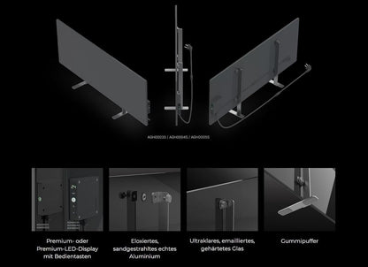AENO GH4S intelligentes Infrarot-Heizpaneel WIFI - 700 Watt