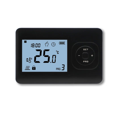 Uhrthermostat für Zentralheizung - Digital - Ein/Aus - Schwarz