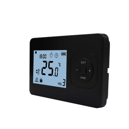 Uhrthermostat für Zentralheizung - Digital - Ein/Aus - Schwarz