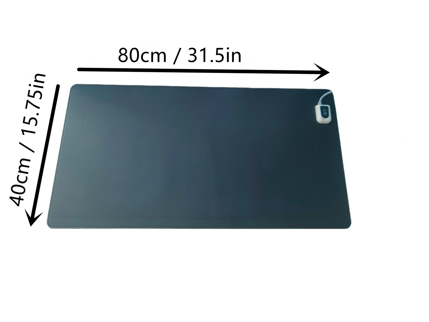 Serie QH-BV Infrarot-Schreibtischunterlage Schwarz 40 x 80 cm leistungsregelbar