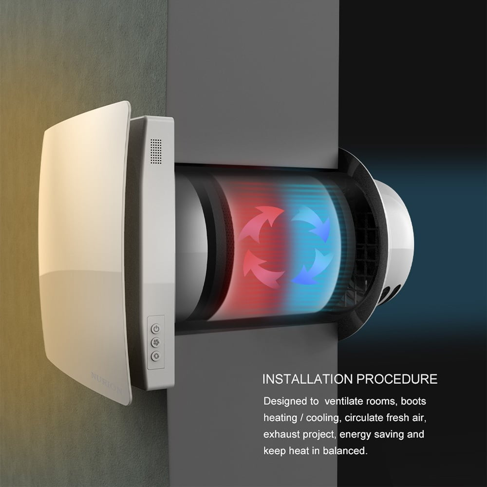 Dezentrale WRG-Einheit Ø150 mm mit Wifi und Fernbedienung