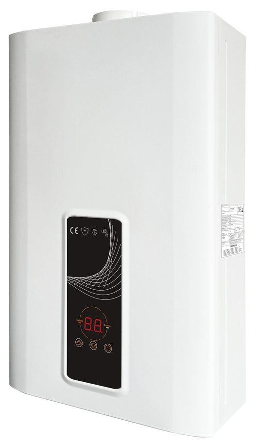 EcoTherm elektronischer Warmwasserspeicher 230 V digital 13 L Low NOx Propan mit geschlossener Kammer