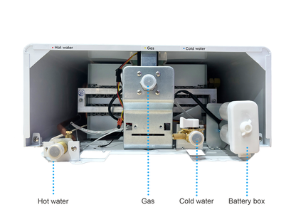 EcoTherm elektronischer digitaler Warmwasserspeicher 14 L Low NOx Propan mit offener Kammer