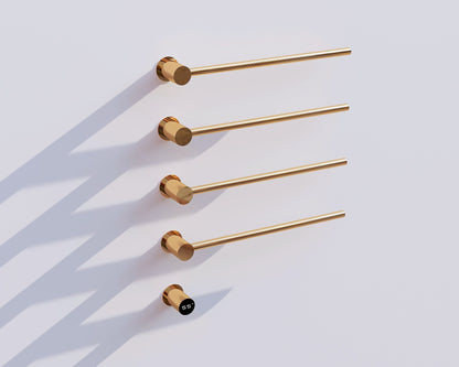 Elektrischer Handtuchheizkörper Gold mit Thermostat L-SR0004-T