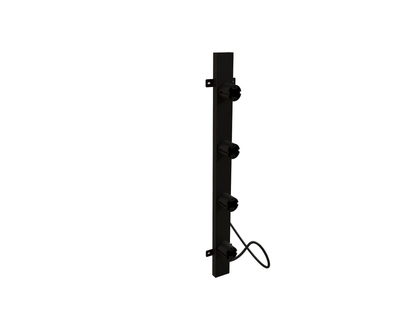 Elektrischer Handtuchheizkörper Schwarz mit Thermostat L-SR0003-B