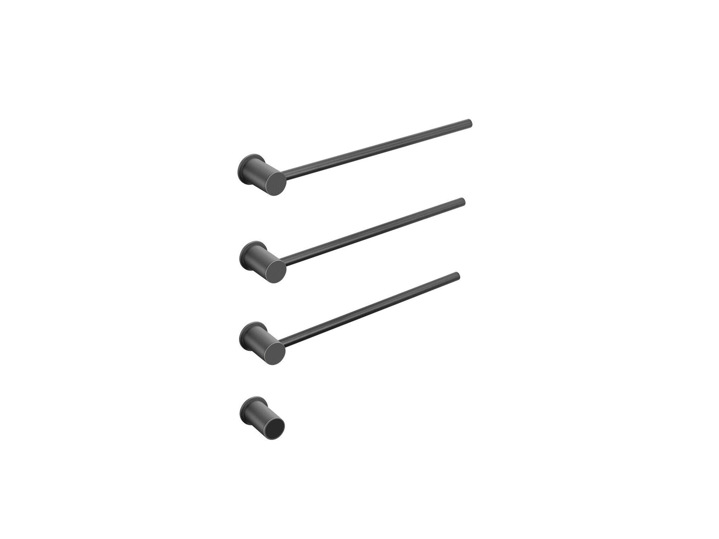 Elektrischer Handtuchheizkörper Schwarz mit Thermostat L-SR0003-B