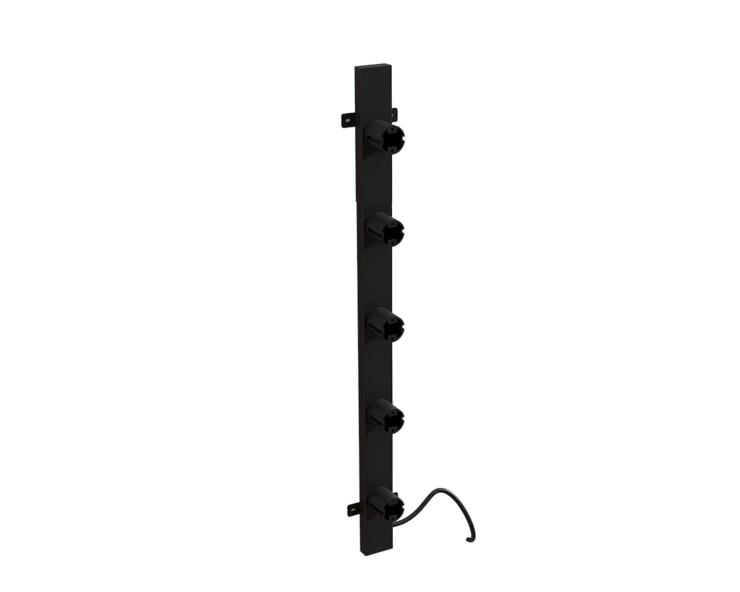 Elektrischer Handtuchheizkörper Schwarz mit Thermostat L-SR0200-B