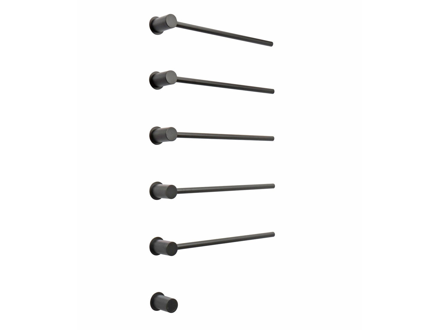 Elektrischer Handtuchheizkörper Schwarz mit Thermostat L-SR0005-B