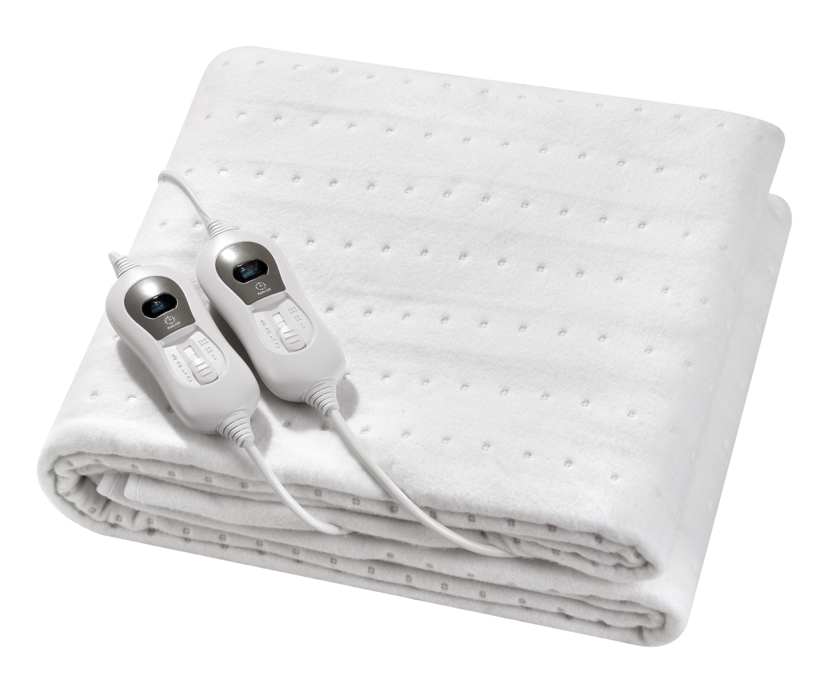 QH elektrische Heizdecke - 2 Personen 160 x 140 cm mit Eckgummis und Bedienelementen