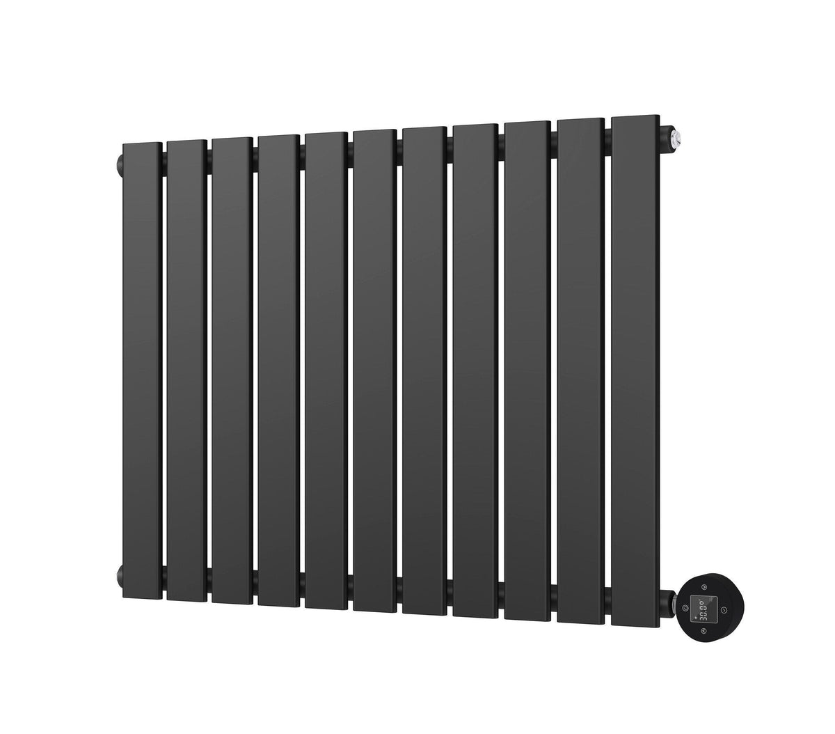 Horizontaler Elektroheizkörper Schwarz 800 Watt Calysta