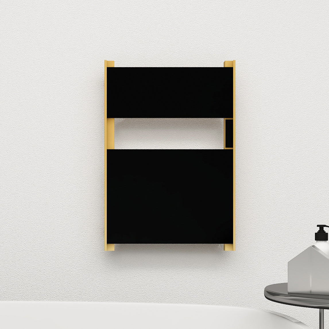 Elektroheizkörper Maverick 90 Watt Schwarz-Gold