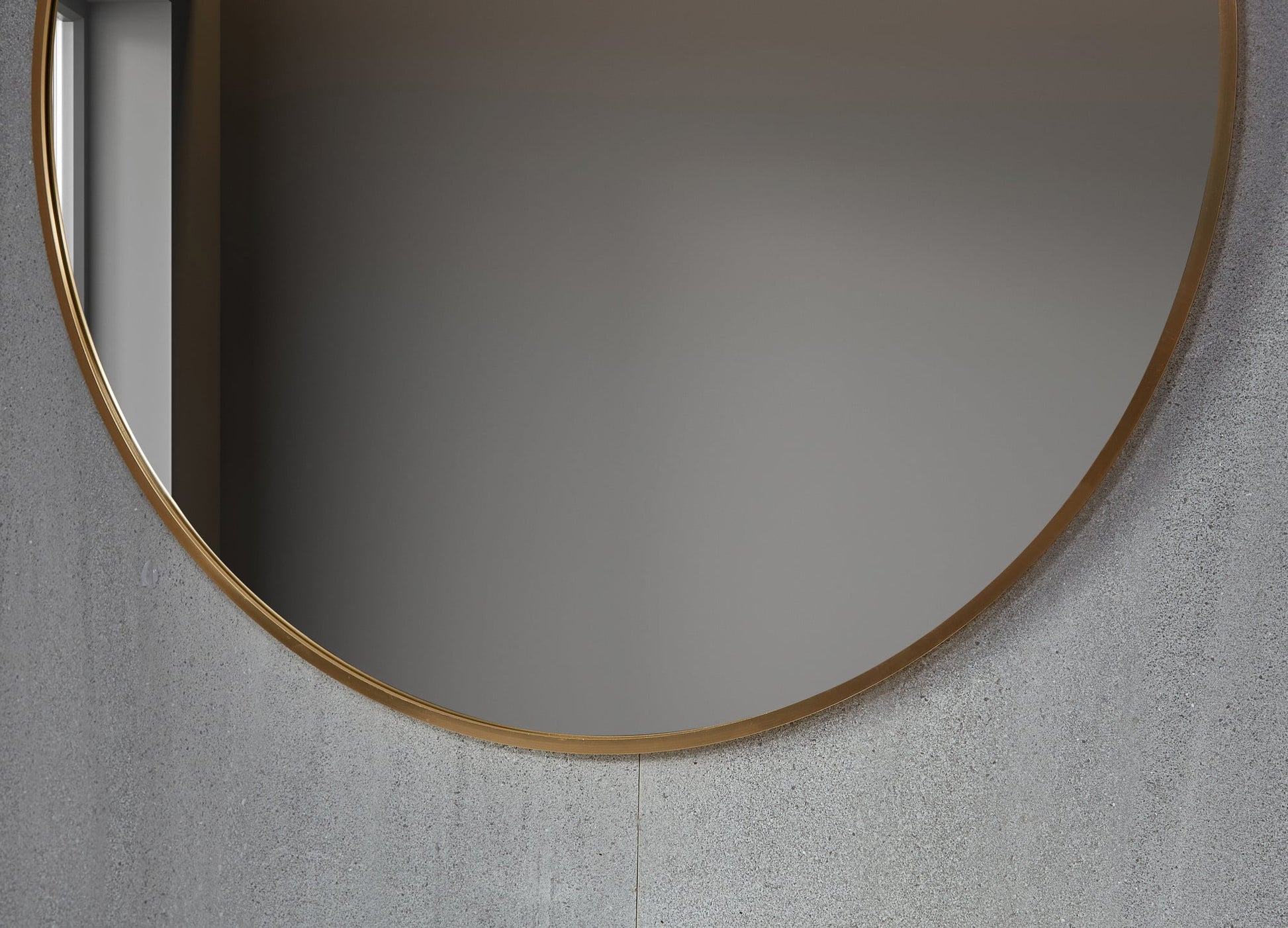 Rundspiegel 80 cm mit Kupferrahmen
