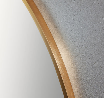 Rundspiegel 80 cm mit Kupferrahmen