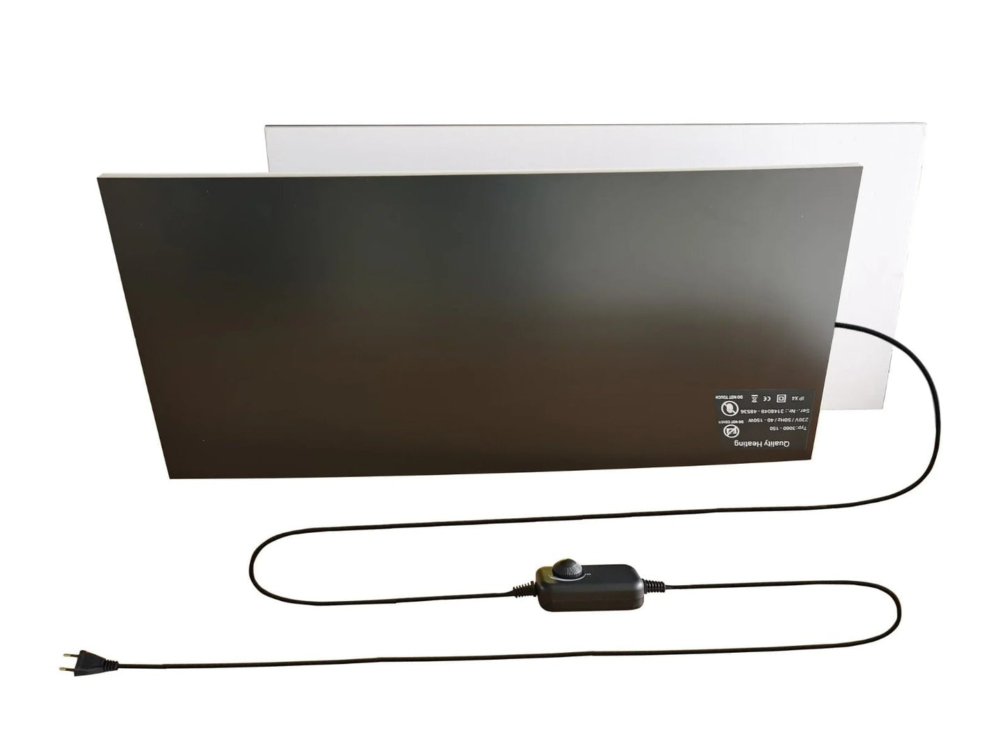Infrarot-Schreibtischheizung Faserplatte selbstklebend 150 Watt inklusive Dimmer