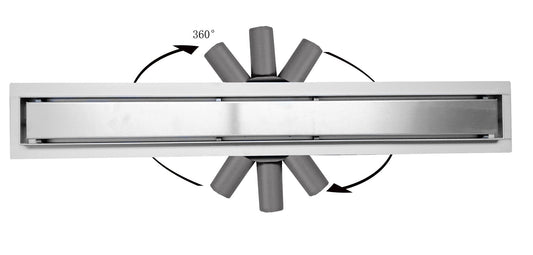 Duschrinne Lunadrain komplett mit flexiblem Flansch