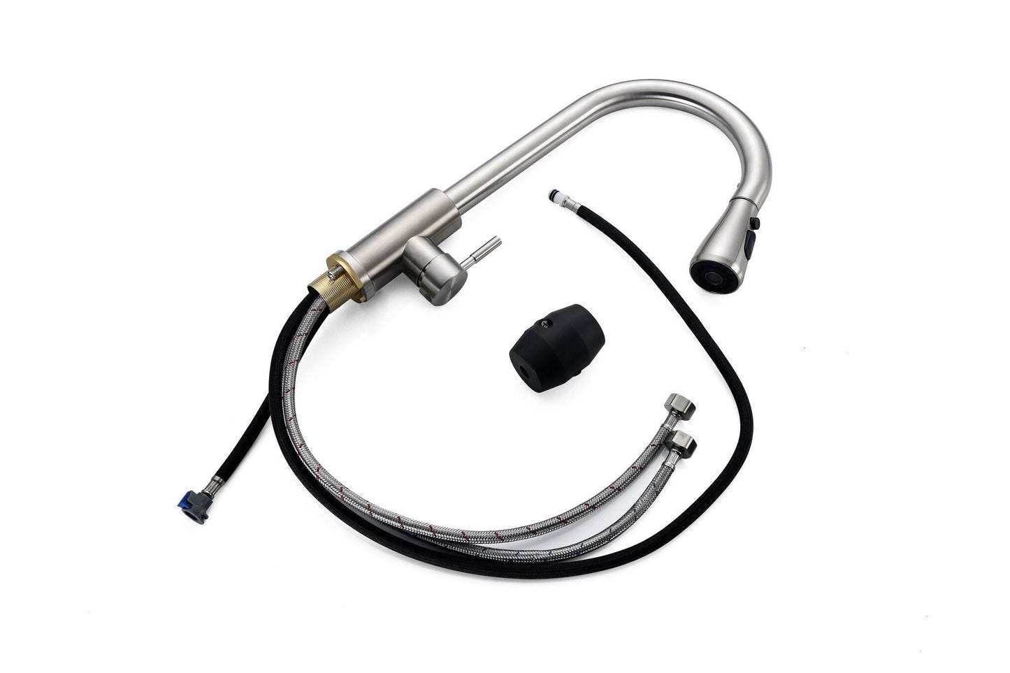 Küchenarmatur Nurion Silber mit Auslauf