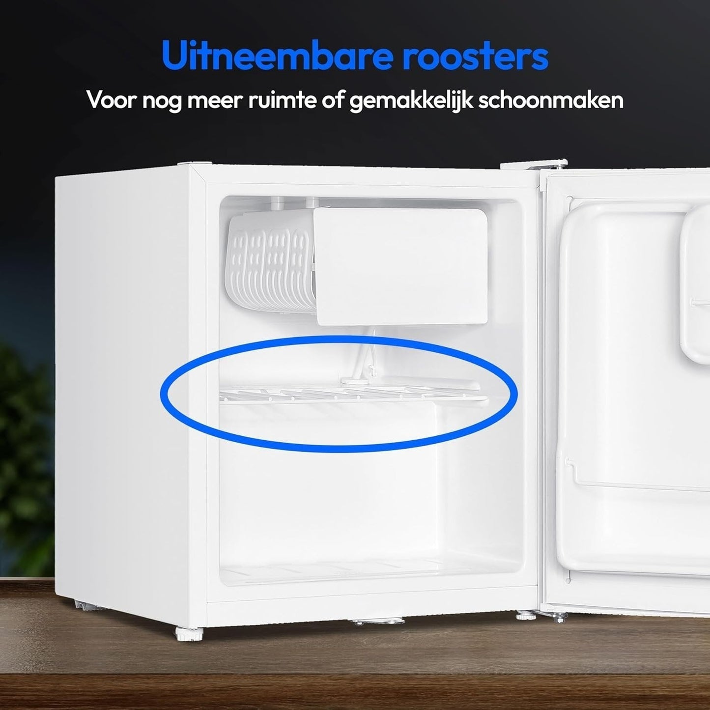 Mini-Kühlschrank Nurion - 40 L - Kleiner Kühlschrank - Freistehend - Kompakt - Weiß